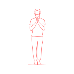 Humans Yoga Poses Mountain Pose Stencil Svg Vector, Free Vectors File